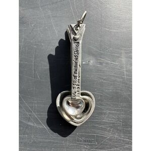 Metal Morphosis Heart of the Home Pewter Measuring Spoons Set About 5 Inches